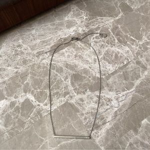 Michael Kors Bar Silver Pendant Necklace choker